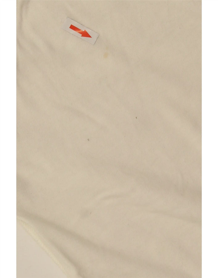 Arena feminino gráfico oversized agasalho jaqueta pequena de algodão branco