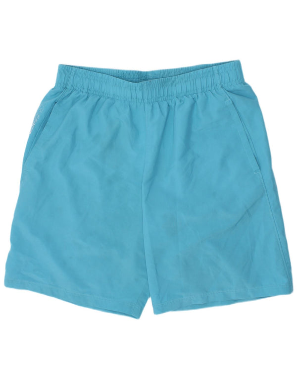 Shorts esportivos gráficos Under Armour Boys 11-12 anos grande azul poliéster