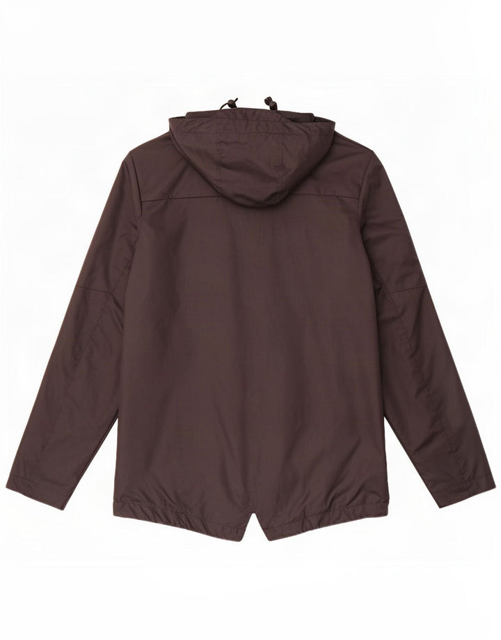 Jaqueta de chuva com capuz Nike Womens Storm-Fit Reino Unido 12 poliéster preto médio
