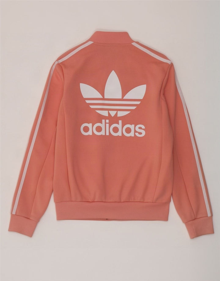 Adidas feminino gráfico oversized agasalho top jaqueta reino unido 8 pequeno rosa