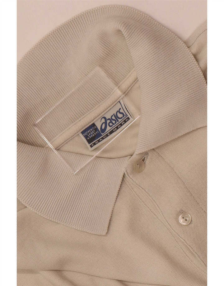 Camisa Polo Masculina Asics XL Bege
