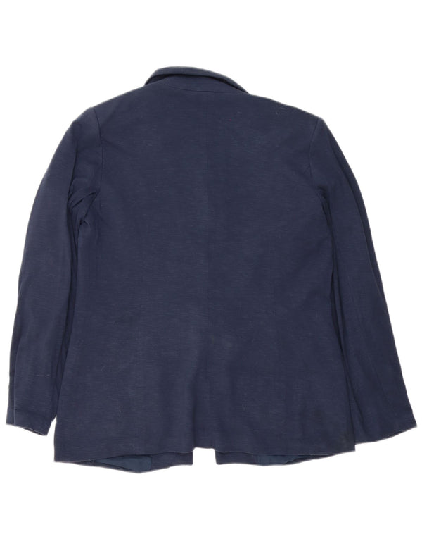 Jaqueta blazer feminina Oasis grande com 1 botão Reino Unido 12 azul marinho médio