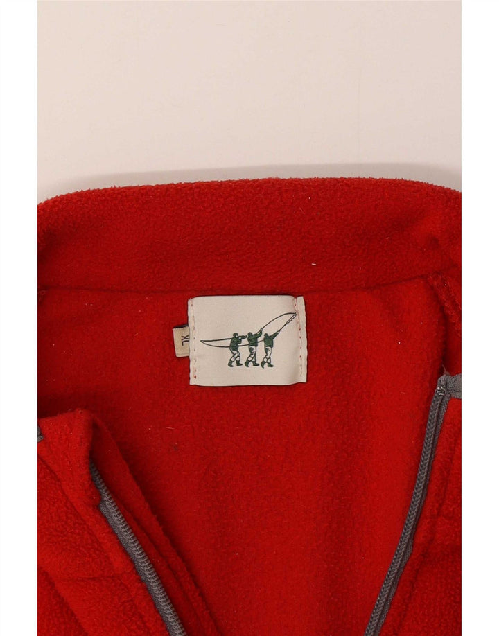 Suéter de lã masculino Henry Cottons com zíper e gola XL vermelho