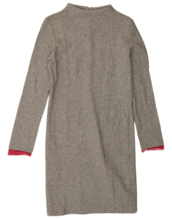 SIMONETTA Girls Jumper Dress 15-16 Years Grey Flecked Wool Vintage Simonetta and Second-Hand Simonetta from Messina Hembry 