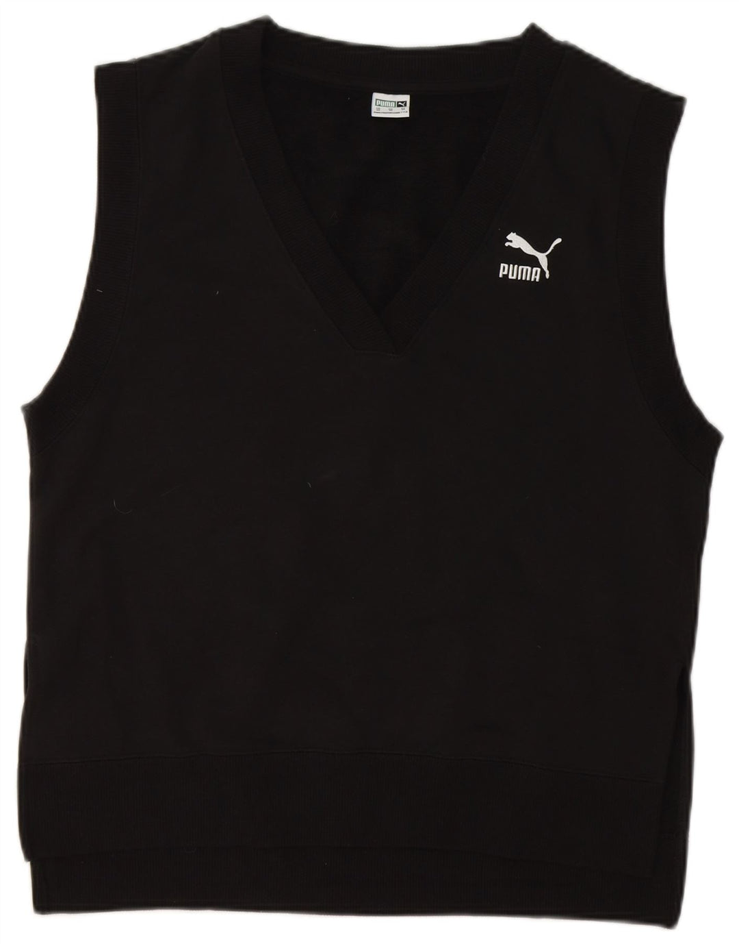 PUMA Mens Vest Tank Top XS Algodão Preto