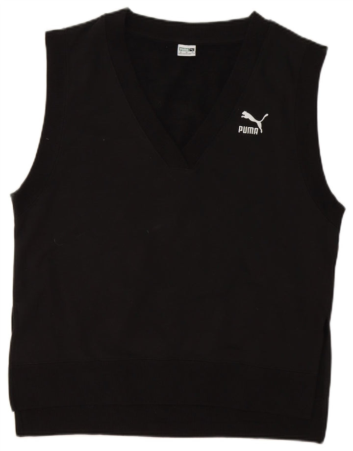 PUMA Mens Vest Tank Top XS Algodão Preto