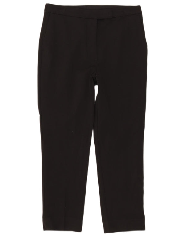 Calça casual feminina Marks & Spencer UK 12 médio W30 L24 preta