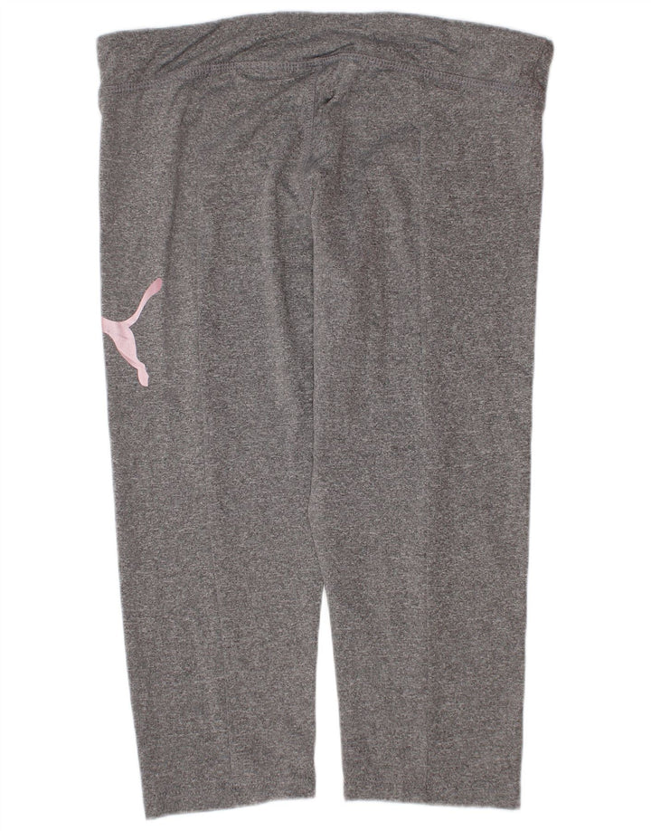 Leggings Puma Meninas Graphic 12-13 Anos Grande Cinzento Poliéster
