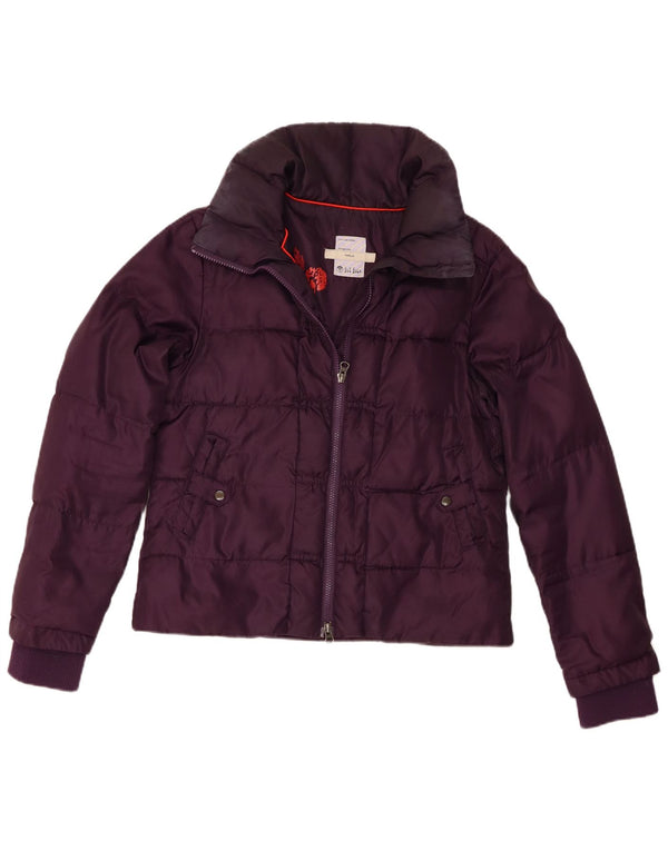 A colheita das mulheres gordas da cara acolchoou o poliéster roxo médio do revestimento Reino Unido 12