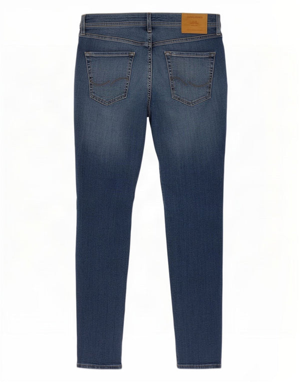 Jack & Jones Mens Pete Distressed Jeans Skinny W31 L30 Azul Algodão