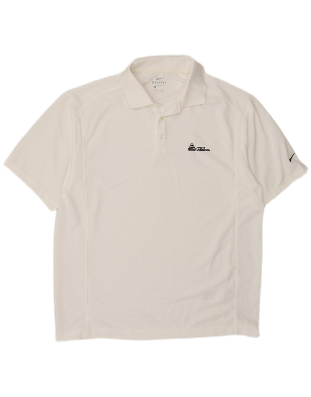Camisa polo masculina Nike Dri Fit grande poliéster branco