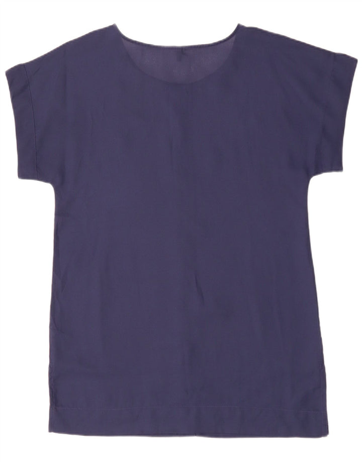 Vestido túnica feminino BENETTON UK 14 médio azul marinho