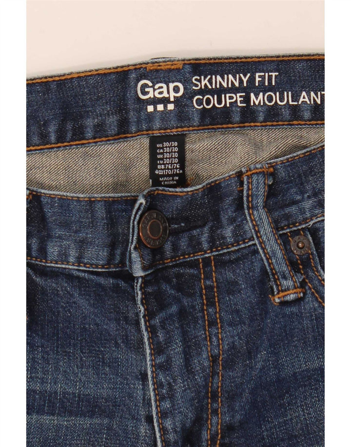 Jeans skinny feminino Gap W30 L30 algodão azul