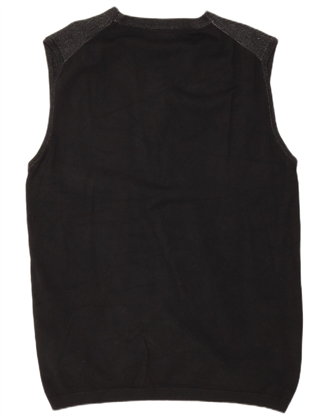 Suéter cardigã masculino sem mangas Datch 3XL viscose preta
