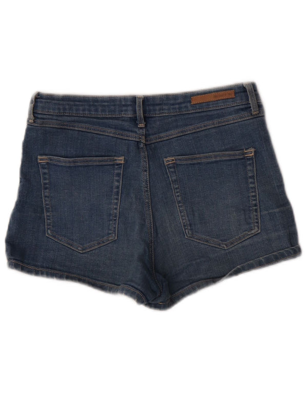 Shorts jeans feminino Zara EU 38 pequeno W28 algodão azul