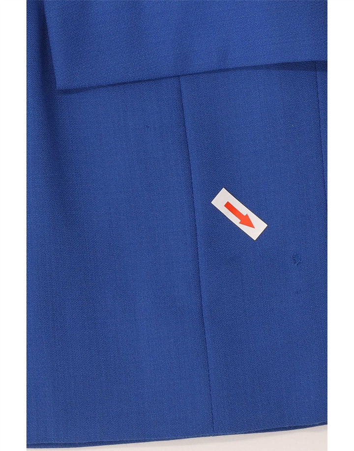 Conjunto de saia feminina Pierre Cardin de 2 peças Reino Unido 14 médio W32 azul clássico