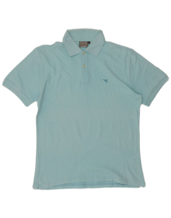 Camisa polo masculina Diadora algodão azul médio