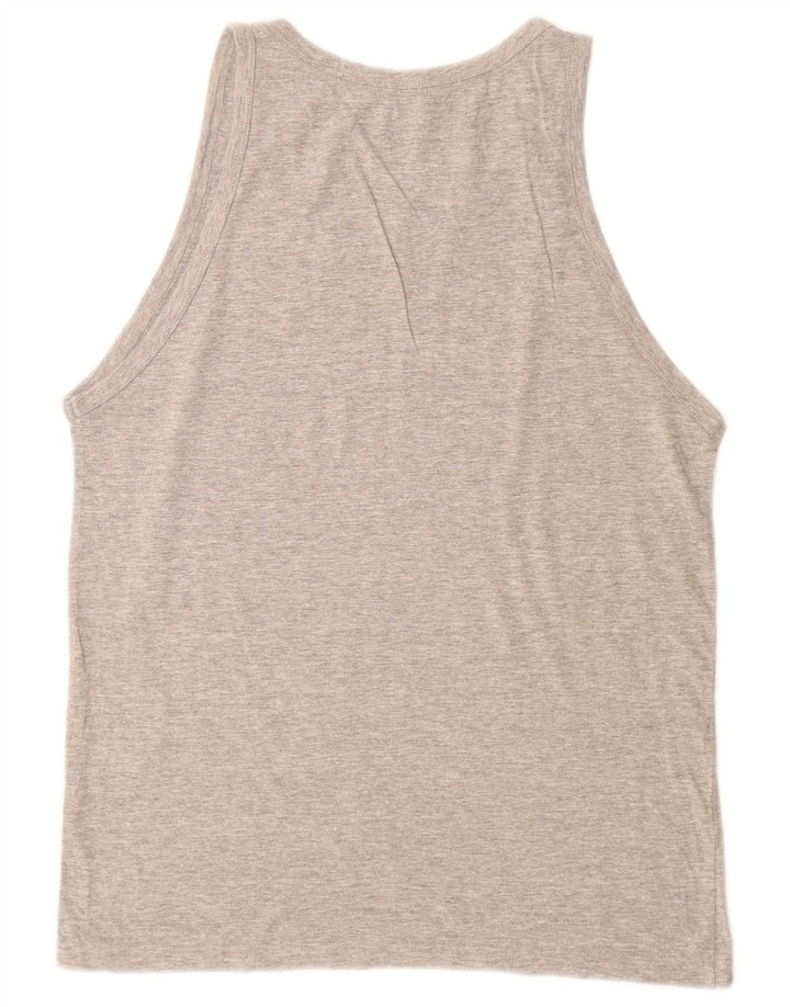 Jack & Jones Mens Colete Top Algodão Cinza Médio