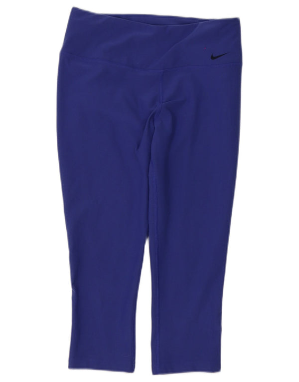 Leggings Nike Dri Fit Capri UK 8 Pequeno Roxo Poliéster