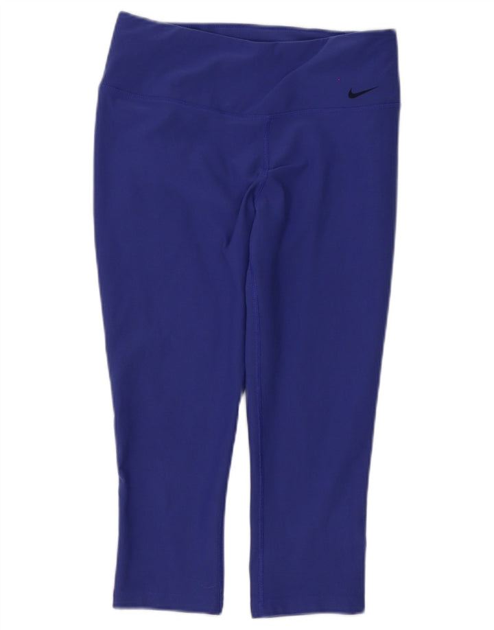 Leggings Nike Dri Fit Capri UK 8 Pequeno Roxo Poliéster
