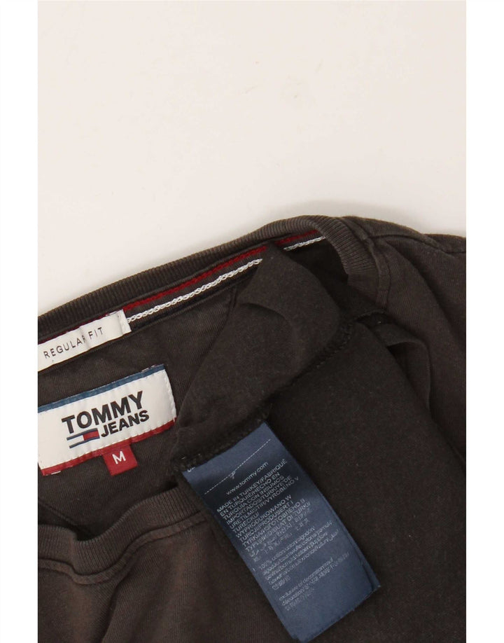 Camiseta masculina Tommy Hilfiger Regular Fit Top de algodão cinza médio