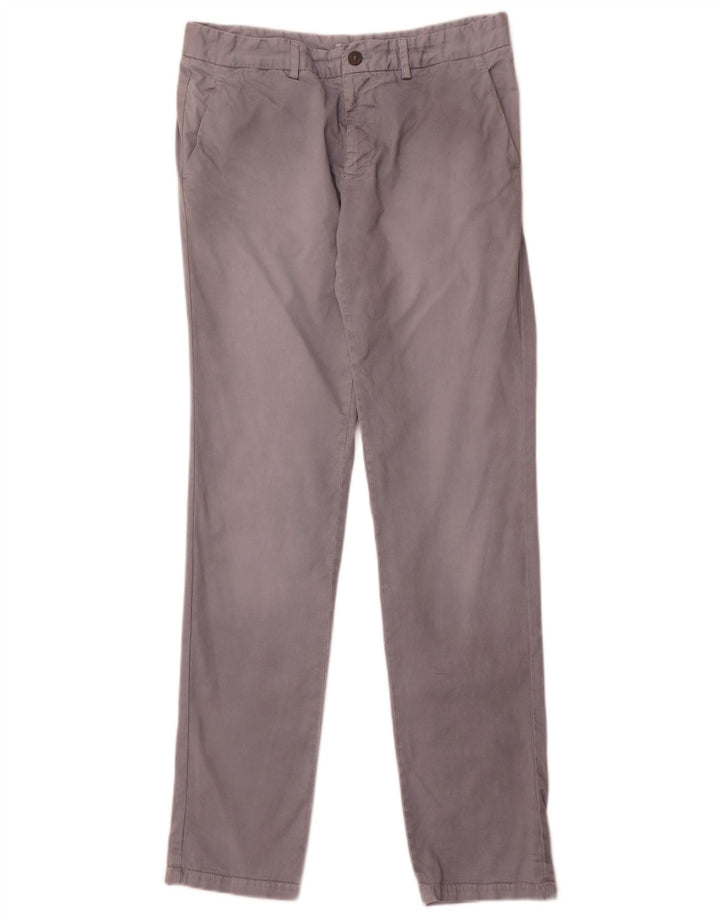 Calça Chino Masculina Slim Iceberg IT 48 Médio W32 L34 Algodão Cinza