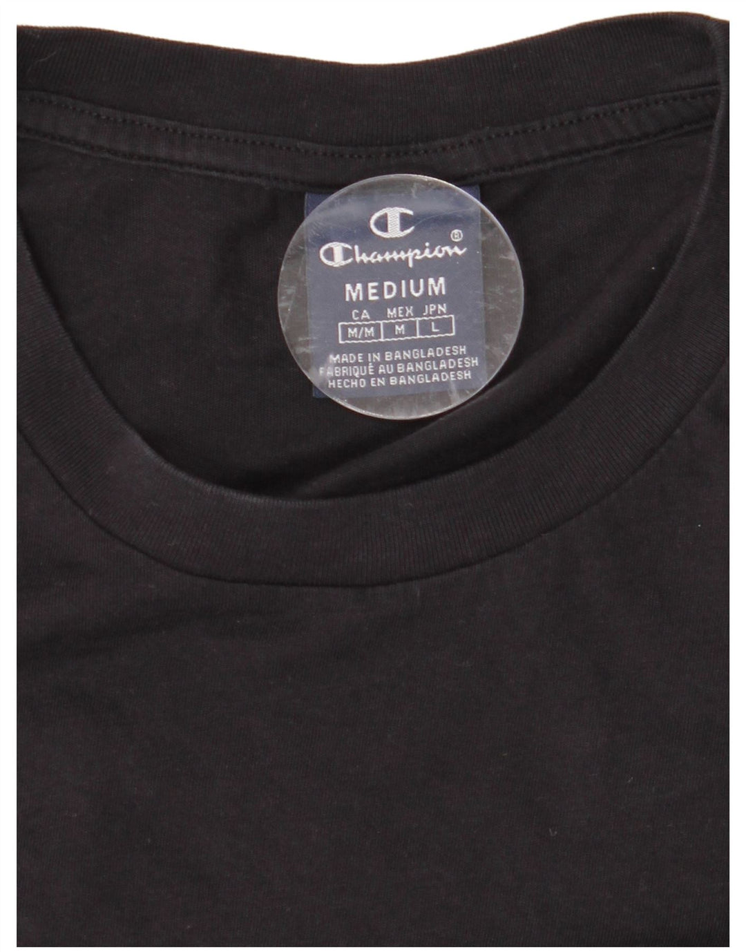 Camiseta masculina CHAMPION Top Médio Preto