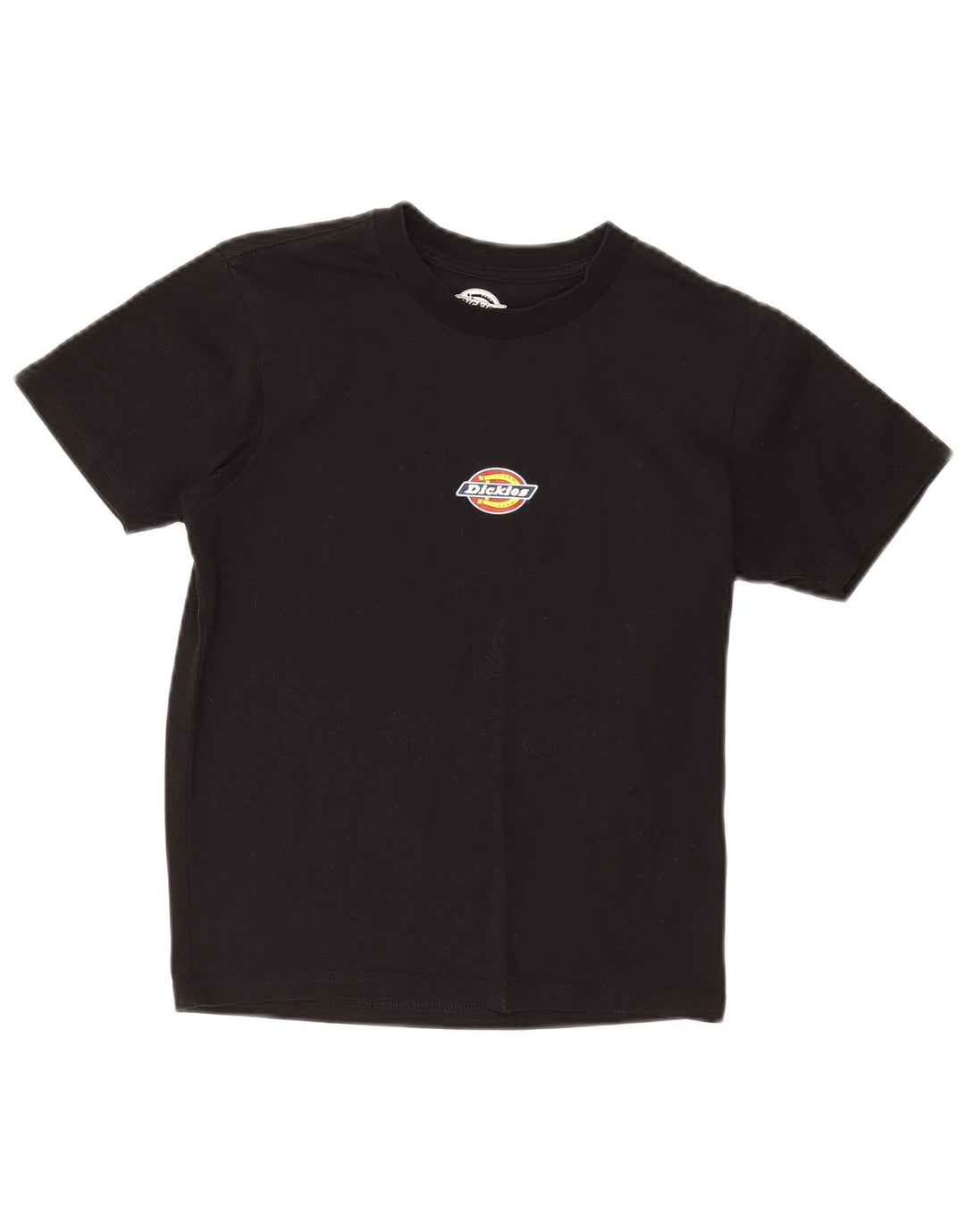 Camiseta feminina gráfica Dickies Top UK 12 algodão preto médio