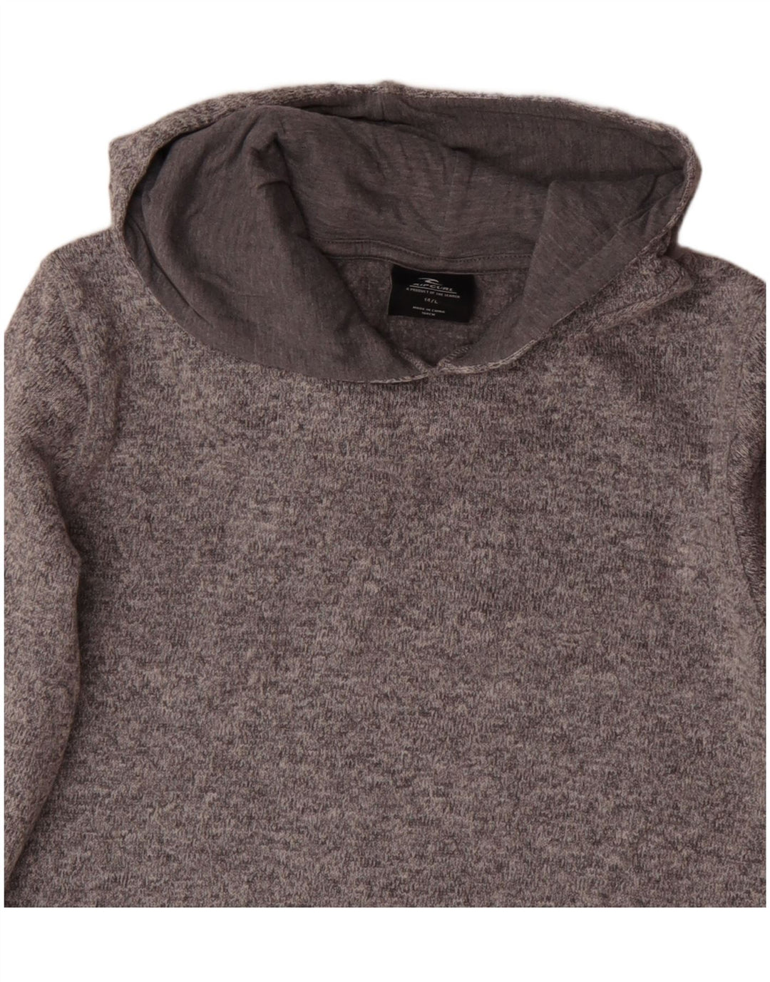 Suéter com capuz feminino Rip Curl UK 14 grande cinza