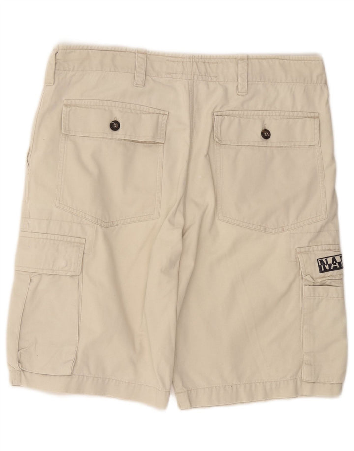 Shorts cargo masculino NAPAPIJRI W34 grande algodão floral branco