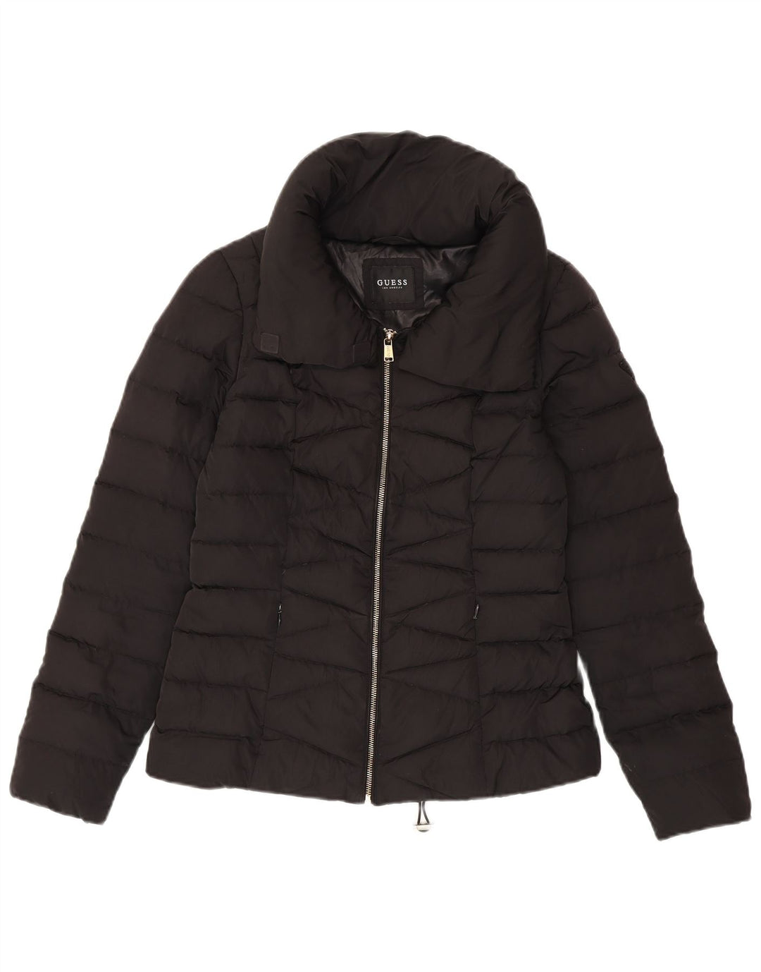 Jaqueta acolchoada feminina Guess UK 10 pequena poliéster preta