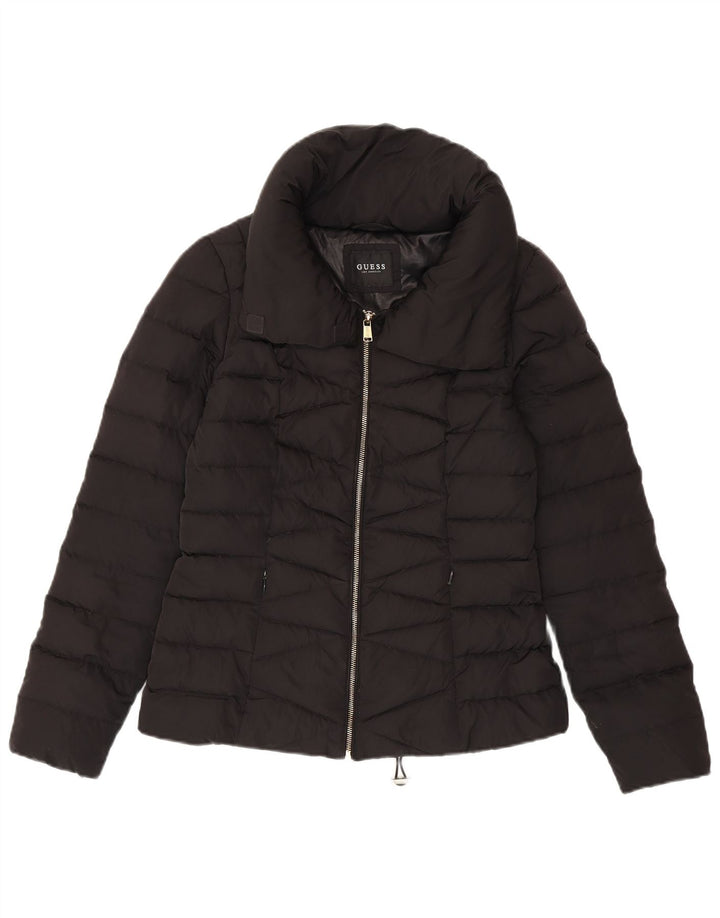 Jaqueta acolchoada feminina Guess UK 10 pequena poliéster preta