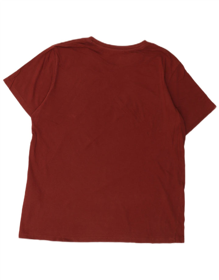Camiseta gráfica masculina Levi's Top grande de algodão Borgonha