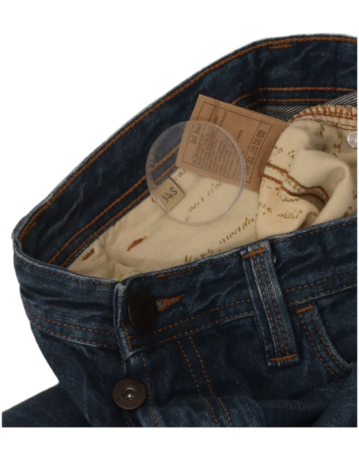 Calça jeans reta masculina FAT FACE W34 L28 algodão azul