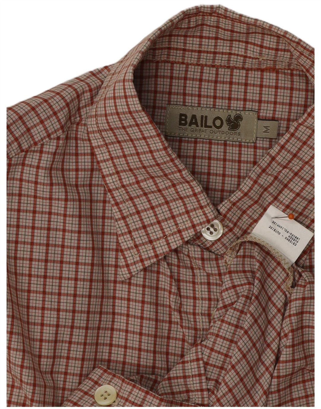 Camisa feminina sem mangas Bailo UK 14 poliamida xadrez vermelha média