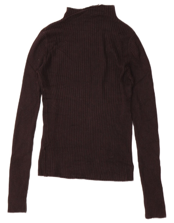 Suéter cardigã feminino Topshop UK 10 pequeno viscose preta