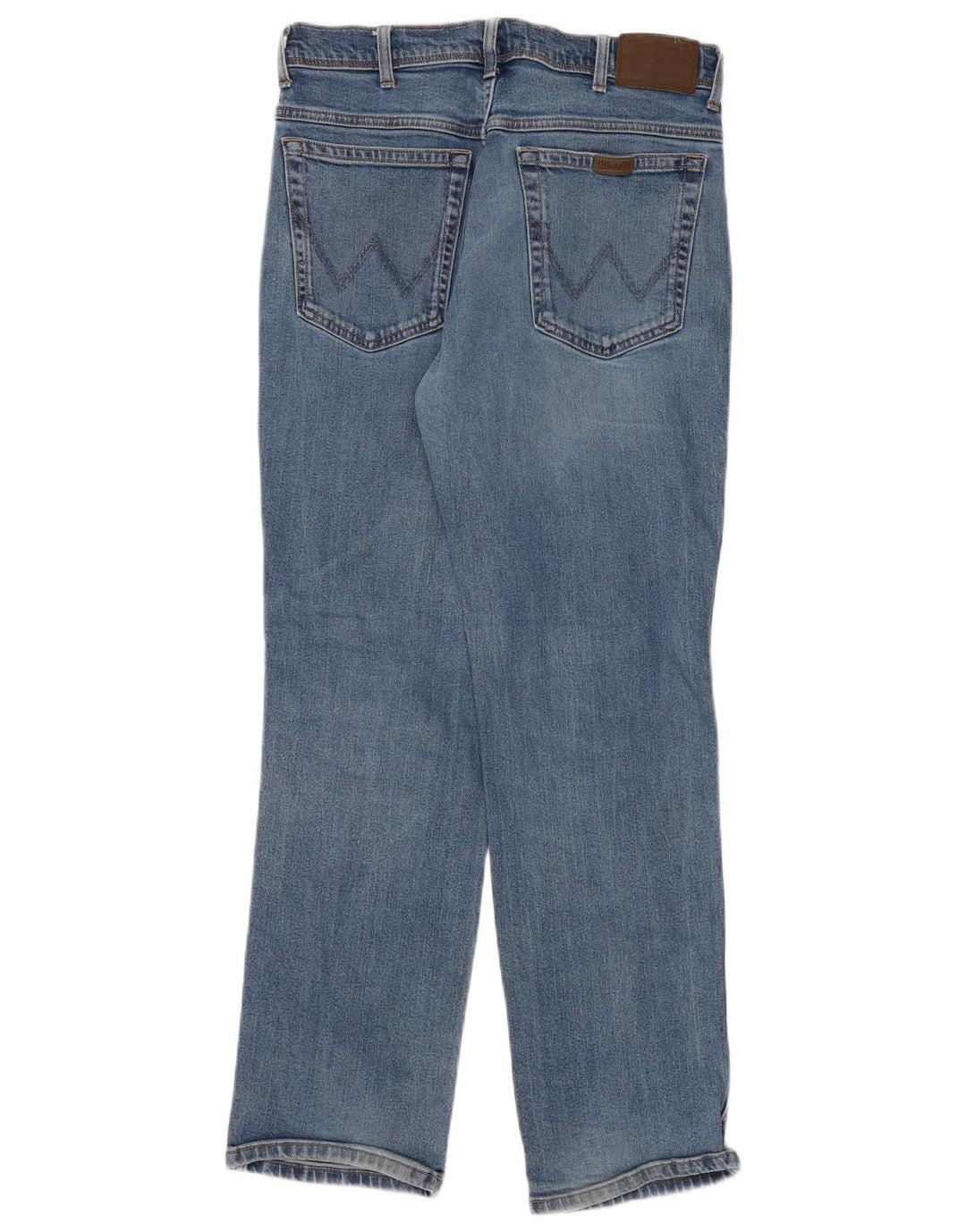 Wrangler masculino regular fit jeans reto W36 L32 algodão azul