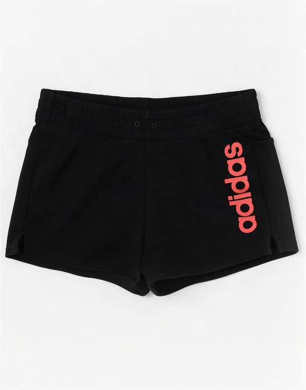 Shorts esportivos gráficos femininos Adidas Reino Unido 8/10 pequeno algodão azul marinho
