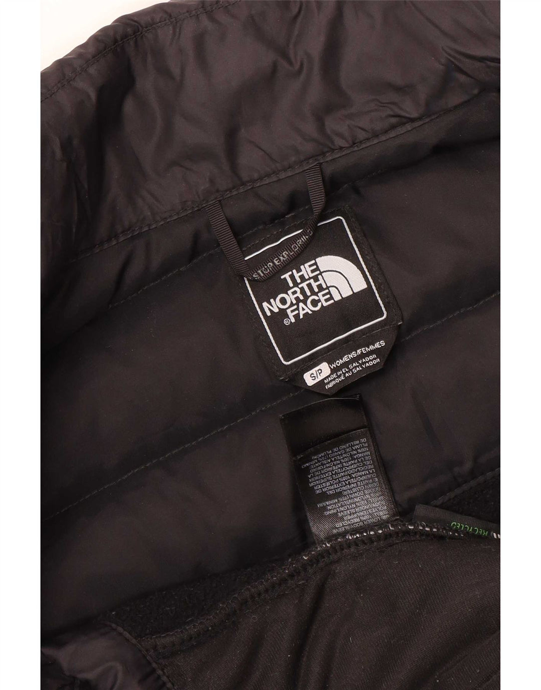 Jaqueta acolchoada feminina The North Face com forro grande Reino Unido 10 pequeno preto