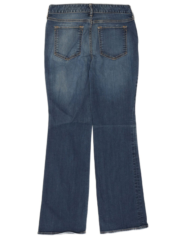 Eddie Bauer Jeans Curvy Bootcut Feminino EUA 6 Médio W28 L30 Azul Algodão