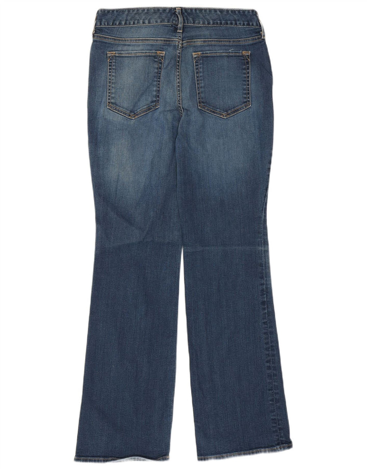 Eddie Bauer Jeans Curvy Bootcut Feminino EUA 6 Médio W28 L30 Azul Algodão