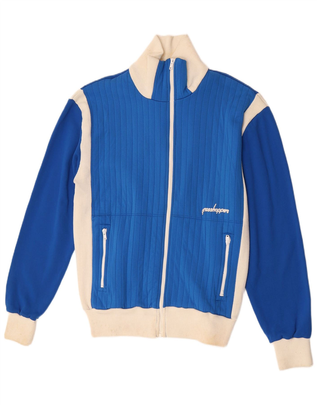 gafanhotos Cardigan Masculino Suéter IT 54 XL Azul Colourblock Poliamida