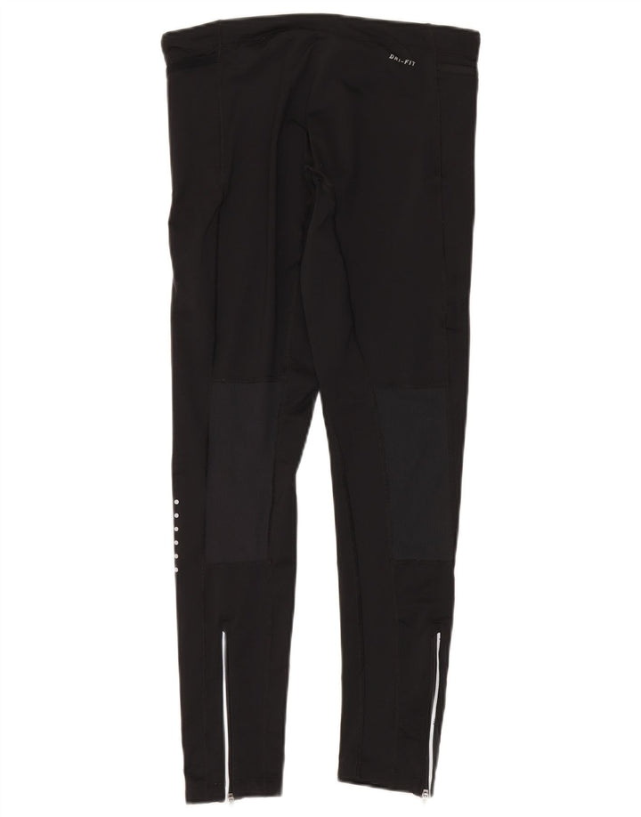 Leggings Nike Feminino UK 14 Médio Preto Poliéster Esportes