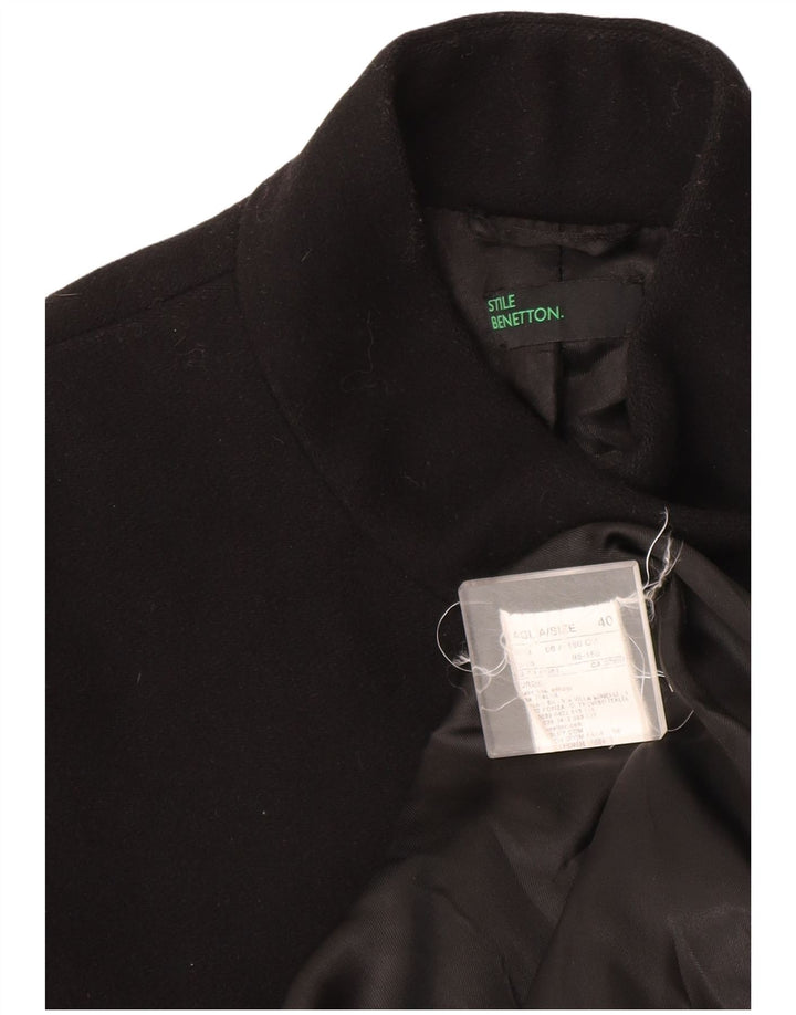Sobretudo feminino Benetton IT 40 pequeno acetato preto