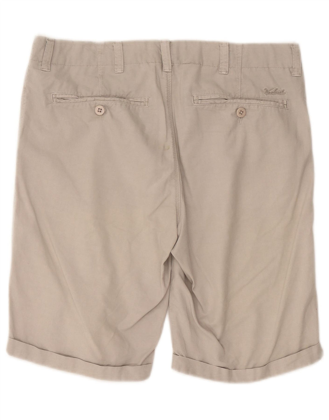 Shorts casuais femininos Woolrich W31 cinza