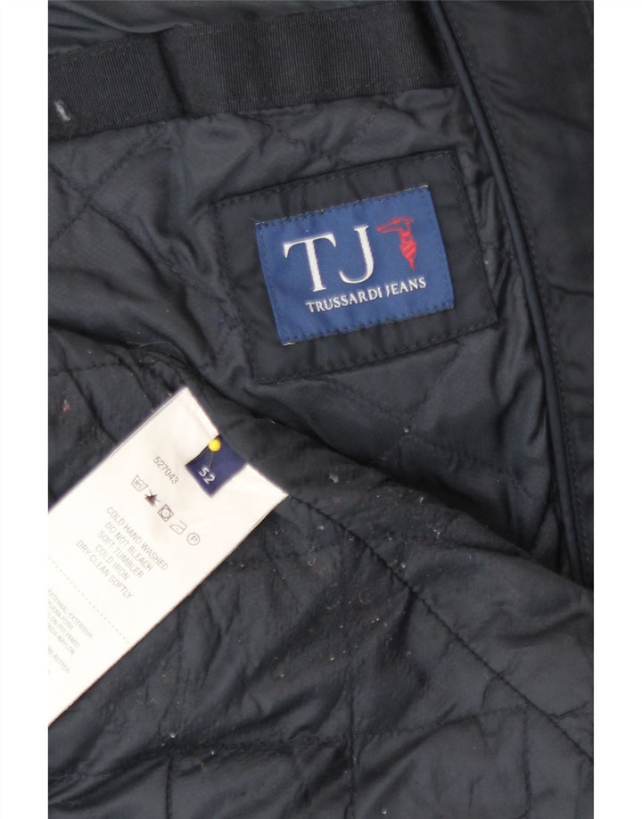 Jaqueta utilitária masculina Trussardi Jeans IT 52 UTILIXL azul marinho clássico