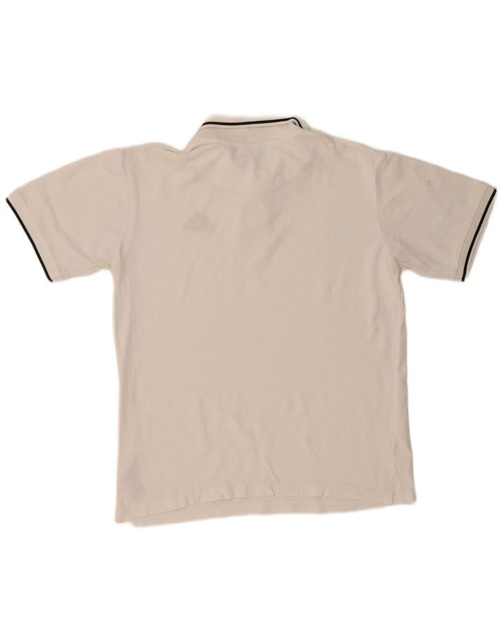 Camisa polo masculina KAPPA grande algodão branco