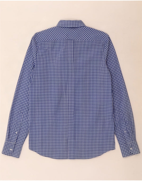Camisa masculina Ben Sherman pequena algodão guingão azul