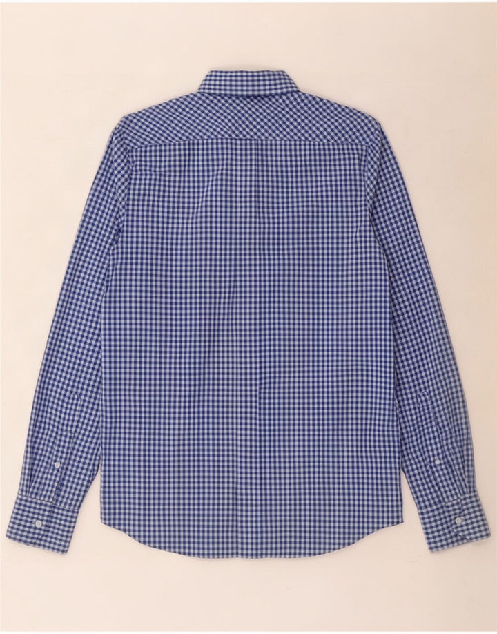 Camisa masculina Ben Sherman pequena algodão guingão azul