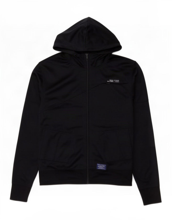 Suéter masculino Jack & Jones com capuz e zíper grande poliéster azul marinho